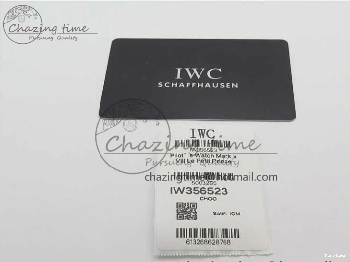 MIROTIME 0203 MoistureWicking Portofino Automatic RG IW356522 FKF 1:1 Best Edition Blue Dial on Black Croco Strap A 7109